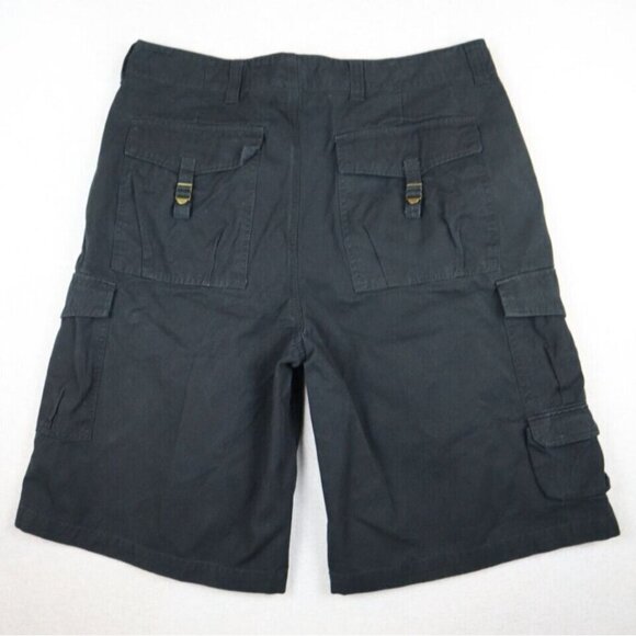 EMERGENCY EXIT - MEN'S BLACK CARGO SHORTS - SIZE 36 - Picture 7 of 10